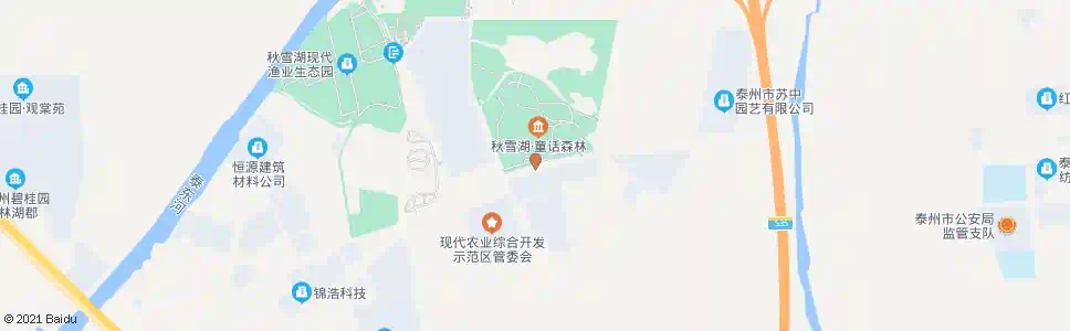 泰州花博园_公交站地图_泰州公交_妙搜公交查询2025