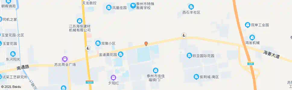 泰州民兴中学_公交站地图_泰州公交_妙搜公交查询2025