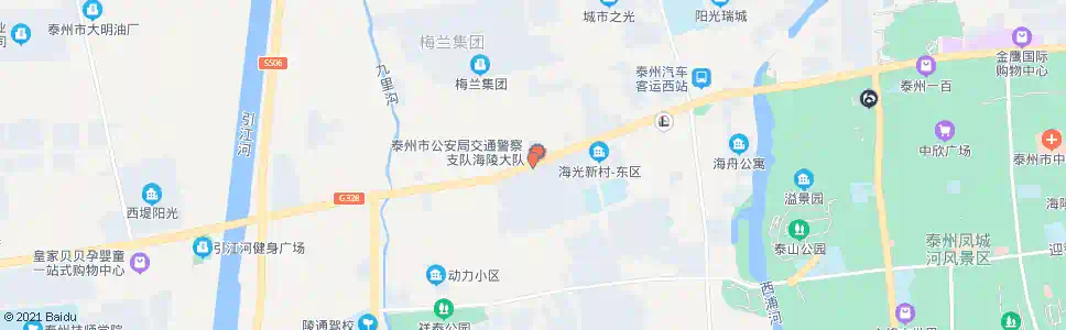 泰州交警一大队_公交站地图_泰州公交_妙搜公交查询2025