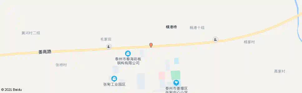 泰州张甸支河桥_公交站地图_泰州公交_妙搜公交查询2025