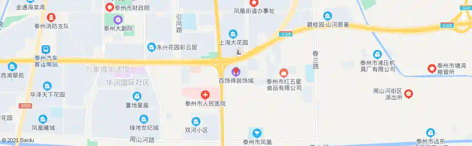 泰州百饰得装饰城_公交站地图_泰州公交_妙搜公交查询2025
