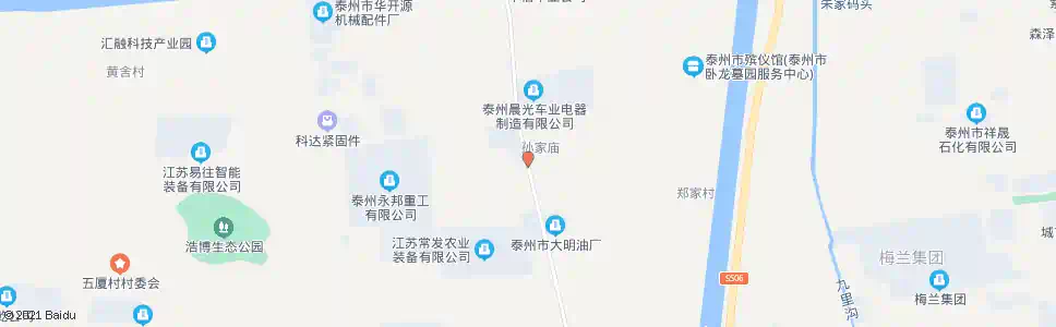 泰州孙庙村_公交站地图_泰州公交_妙搜公交查询2025