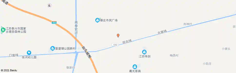 泰州蔡庄_公交站地图_泰州公交_妙搜公交查询2025
