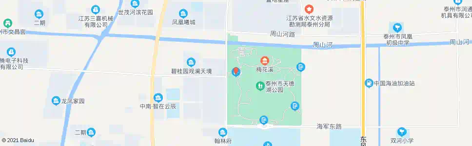 泰州天德湖公园(西门)_公交站地图_泰州公交_妙搜公交查询2025