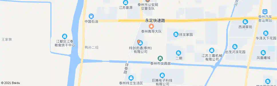 泰州纬创住宿区_公交站地图_泰州公交_妙搜公交查询2025
