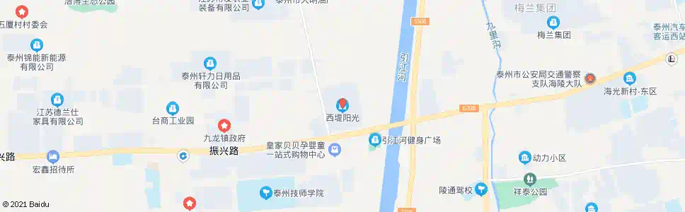 泰州西堤阳光_公交站地图_泰州公交_妙搜公交查询2025