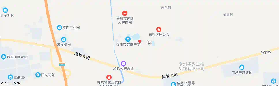 泰州苏陈派出所_公交站地图_泰州公交_妙搜公交查询2025