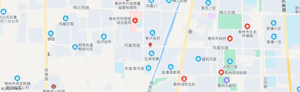 泰州左岸名都_公交站地图_泰州公交_妙搜公交查询2025