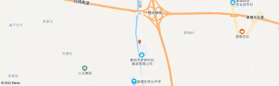 泰州大杨村_公交站地图_泰州公交_妙搜公交查询2025