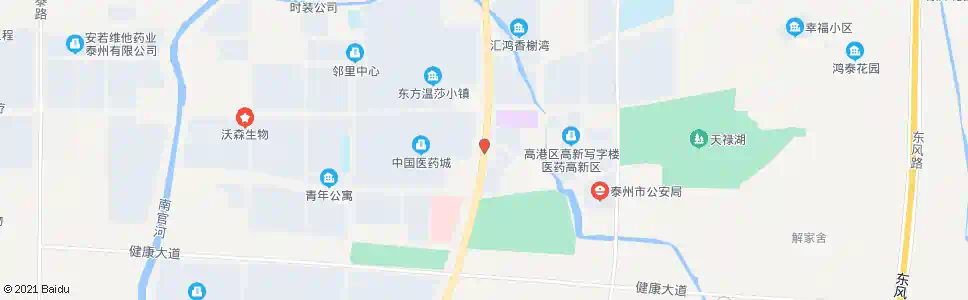 泰州中国医药城_公交站地图_泰州公交_妙搜公交查询2025