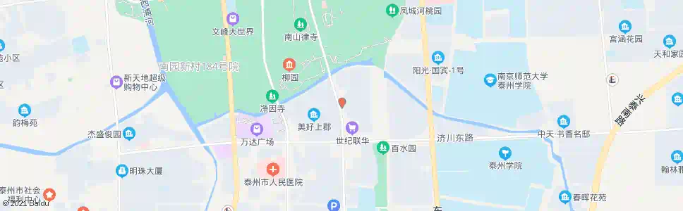 泰州莲花八号区西门_公交站地图_泰州公交_妙搜公交查询2025