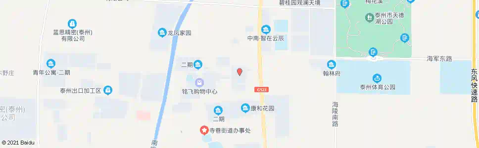 泰州建盈国际城(黄山路)_公交站地图_泰州公交_妙搜公交查询2025