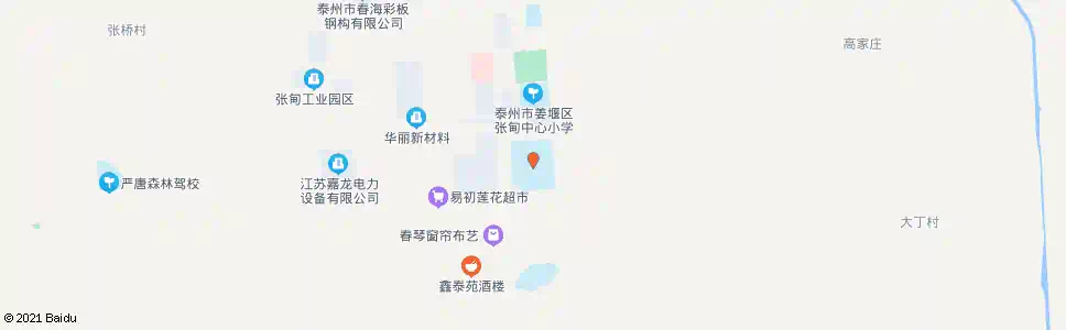 泰州张甸中学_公交站地图_泰州公交_妙搜公交查询2025
