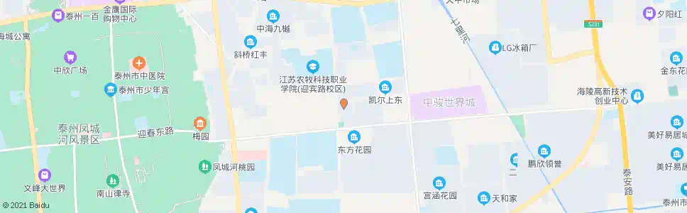泰州海陵区人民法院_公交站地图_泰州公交_妙搜公交查询2025