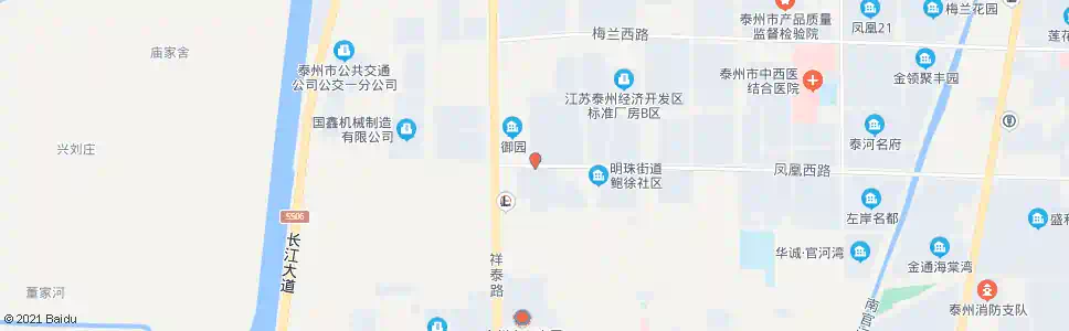 泰州凤城丽都_公交站地图_泰州公交_妙搜公交查询2025