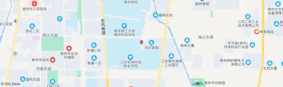 泰州同济家园(西门)_公交站地图_泰州公交_妙搜公交查询2025