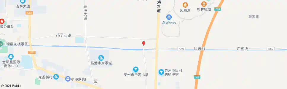 泰州田河大桥_公交站地图_泰州公交_妙搜公交查询2025