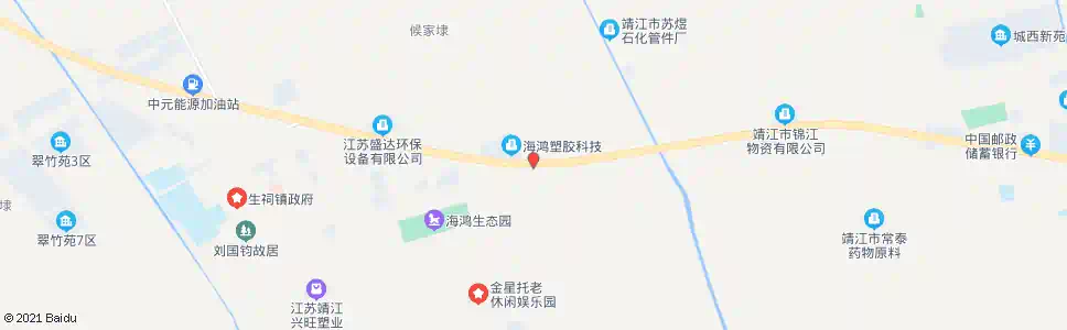 泰州正大加油站_公交站地图_泰州公交_妙搜公交查询2025