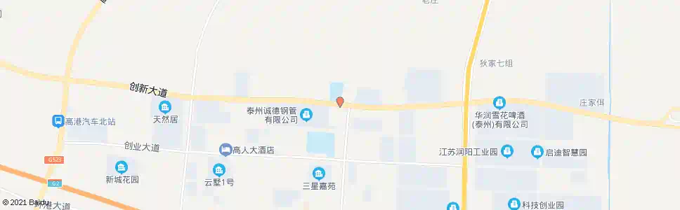 泰州创新大道_公交站地图_泰州公交_妙搜公交查询2025