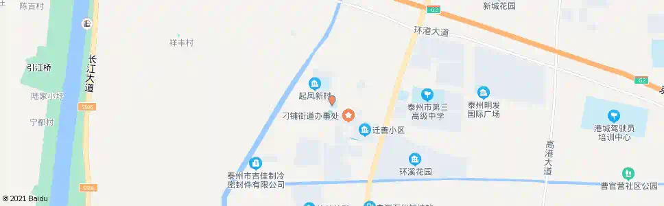 泰州刁铺幼儿园_公交站地图_泰州公交_妙搜公交查询2025