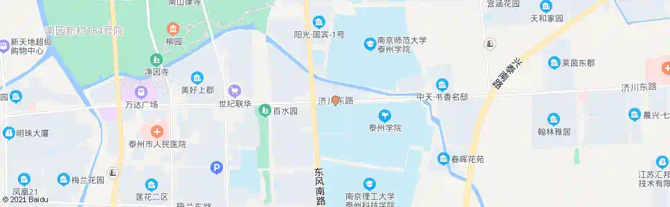 泰州体育馆北门_公交站地图_泰州公交_妙搜公交查询2025