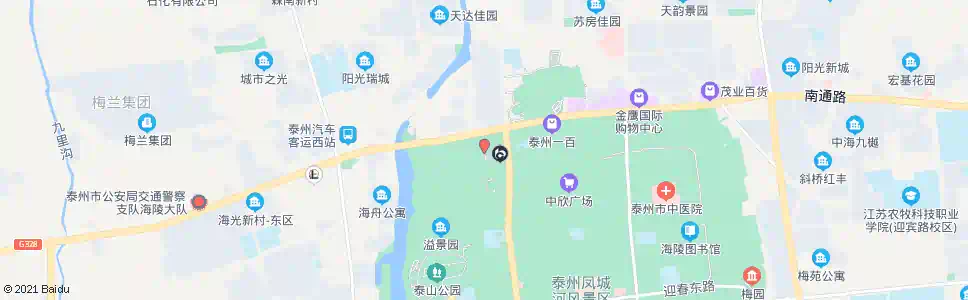 泰州新西仓路_公交站地图_泰州公交_妙搜公交查询2025