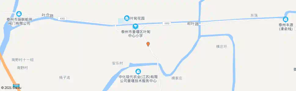 泰州叶甸村_公交站地图_泰州公交_妙搜公交查询2025
