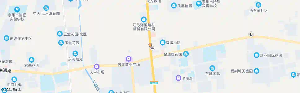 泰州泰东立交_公交站地图_泰州公交_妙搜公交查询2025