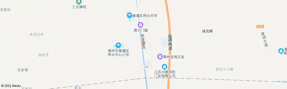 泰州桥头社教中心_公交站地图_泰州公交_妙搜公交查询2025