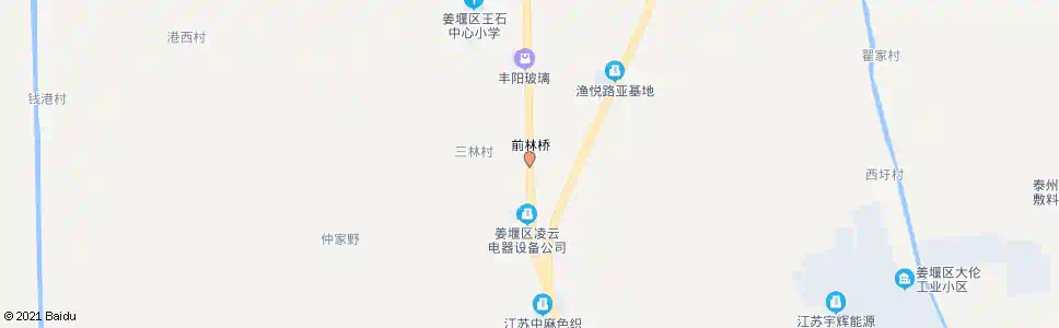 泰州前林桥_公交站地图_泰州公交_妙搜公交查询2025