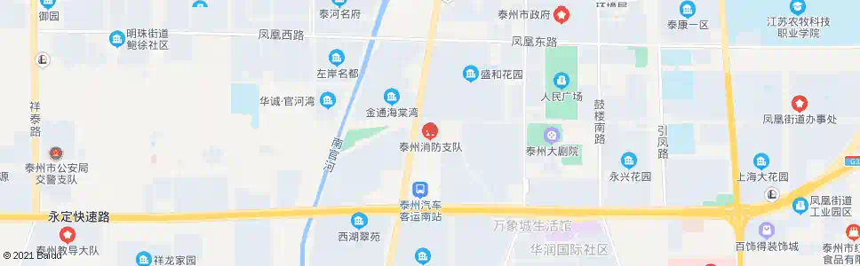 泰州消防队_公交站地图_泰州公交_妙搜公交查询2025