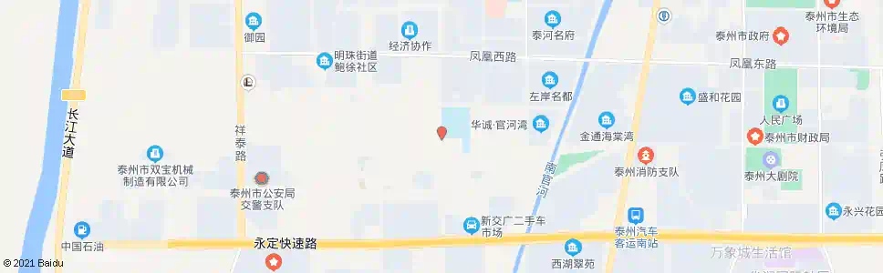 泰州明珠街道办事处_公交站地图_泰州公交_妙搜公交查询2025