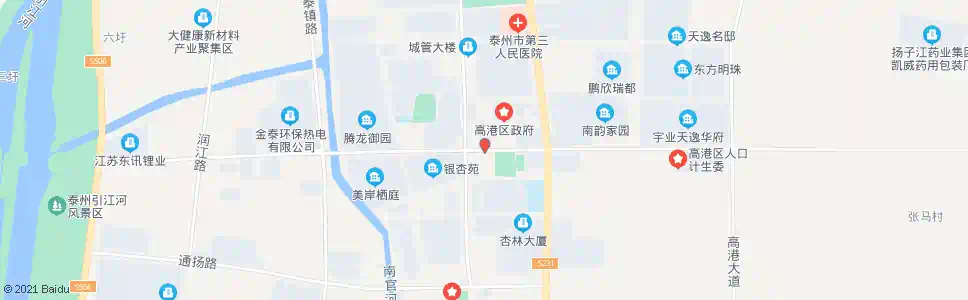 泰州高港区政府_公交站地图_泰州公交_妙搜公交查询2025