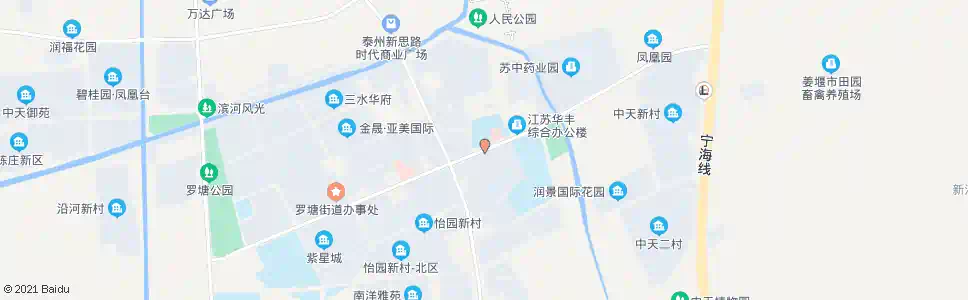 泰州南苑学校_公交站地图_泰州公交_妙搜公交查询2025