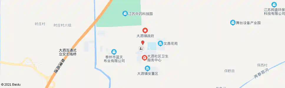 泰州大泗加油站_公交站地图_泰州公交_妙搜公交查询2025
