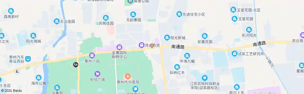 泰州原野小区_公交站地图_泰州公交_妙搜公交查询2025