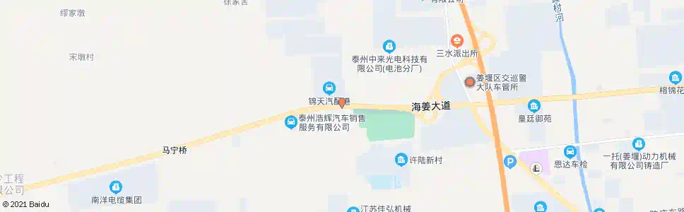 泰州锦天汽配港_公交站地图_泰州公交_妙搜公交查询2025