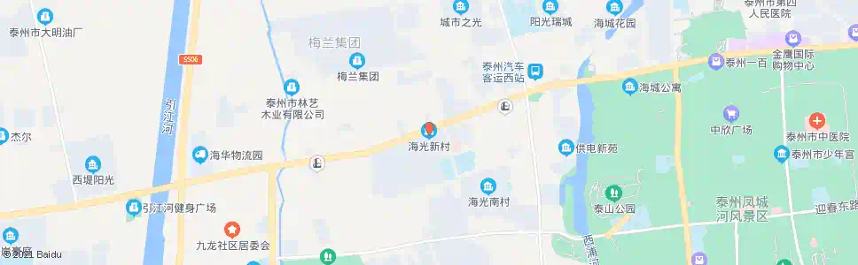 泰州海光新村_公交站地图_泰州公交_妙搜公交查询2025