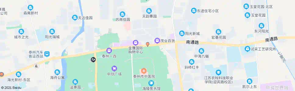 泰州黄金家园_公交站地图_泰州公交_妙搜公交查询2025
