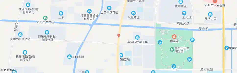 泰州周山河桥_公交站地图_泰州公交_妙搜公交查询2025