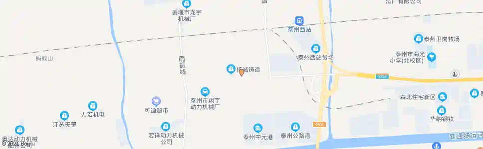 泰州用心洗涤机械厂_公交站地图_泰州公交_妙搜公交查询2025