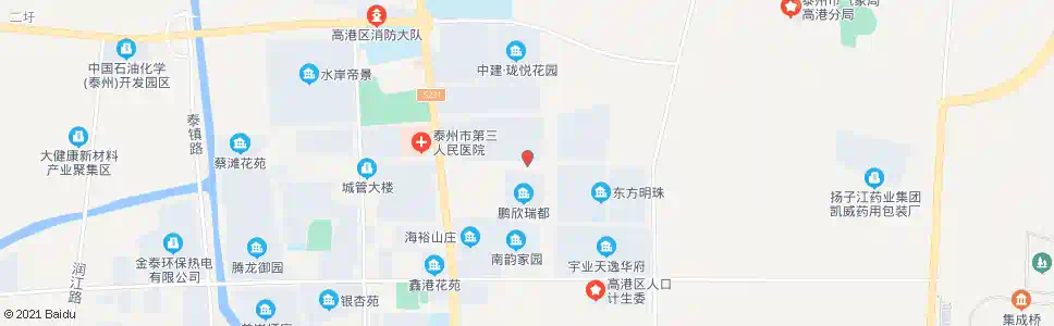 泰州春港东路_公交站地图_泰州公交_妙搜公交查询2025