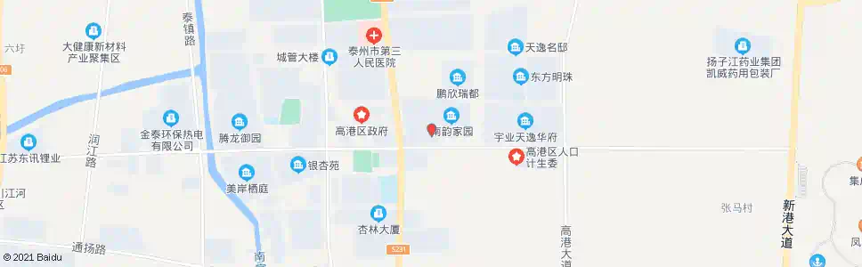 泰州高港检察院_公交站地图_泰州公交_妙搜公交查询2025
