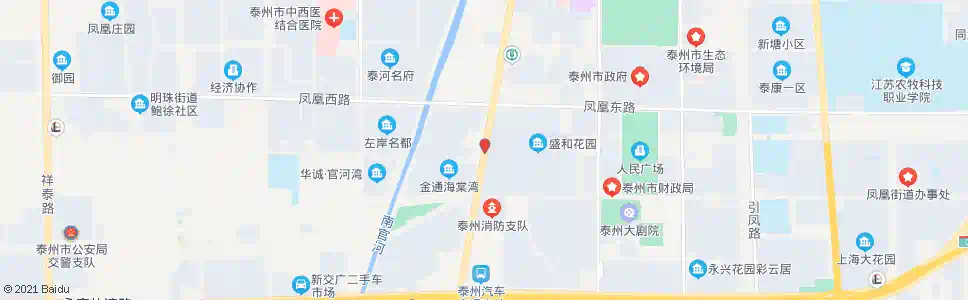 泰州盛和花园(西门)_公交站地图_泰州公交_妙搜公交查询2025