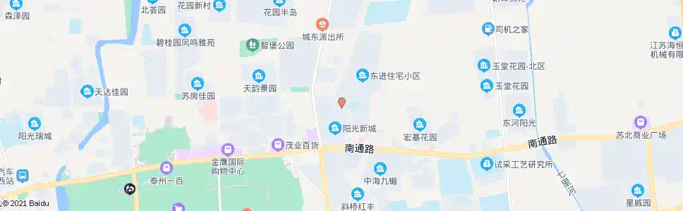 泰州东进小区(东风北路)_公交站地图_泰州公交_妙搜公交查询2025