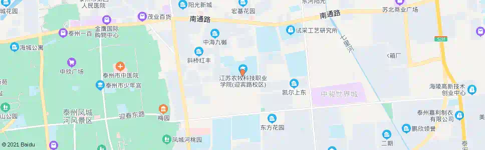 泰州扬子江技工学校_公交站地图_泰州公交_妙搜公交查询2025