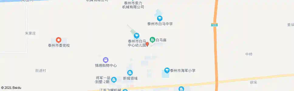 泰州白马庙_公交站地图_泰州公交_妙搜公交查询2025