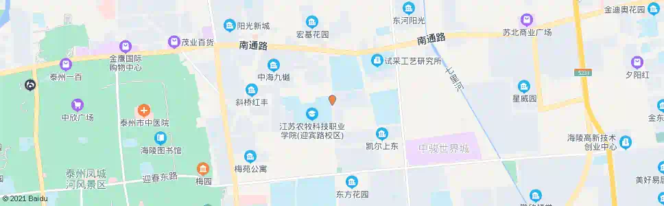 泰州教工三村_公交站地图_泰州公交_妙搜公交查询2025