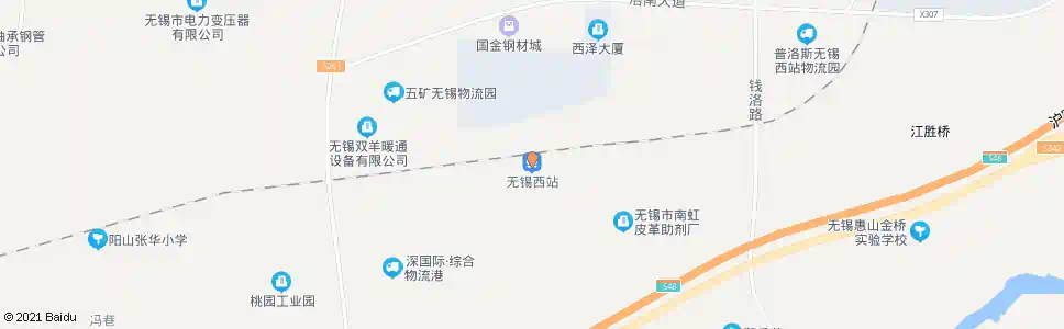 无锡春江桥西_公交站地图_无锡公交_妙搜公交查询2025