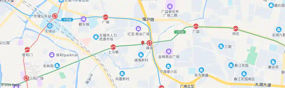 无锡靖海新村_公交站地图_无锡公交_妙搜公交查询2025